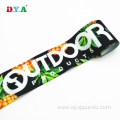 Customized Brand Logo Digital Print Woven Elastic Tape